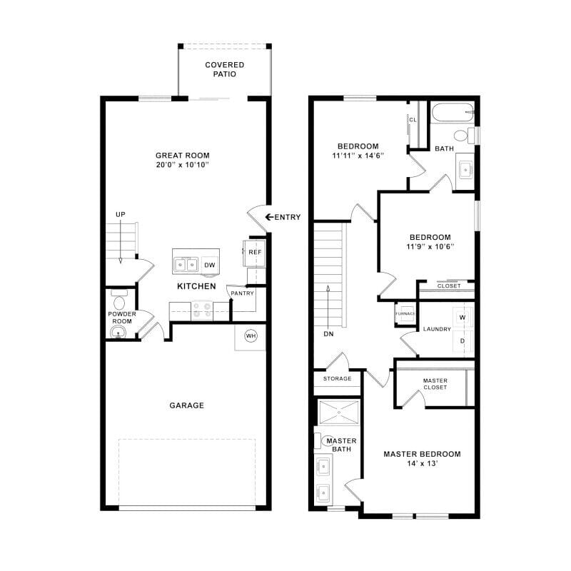 Alder floor plan at the Grove at 162nd