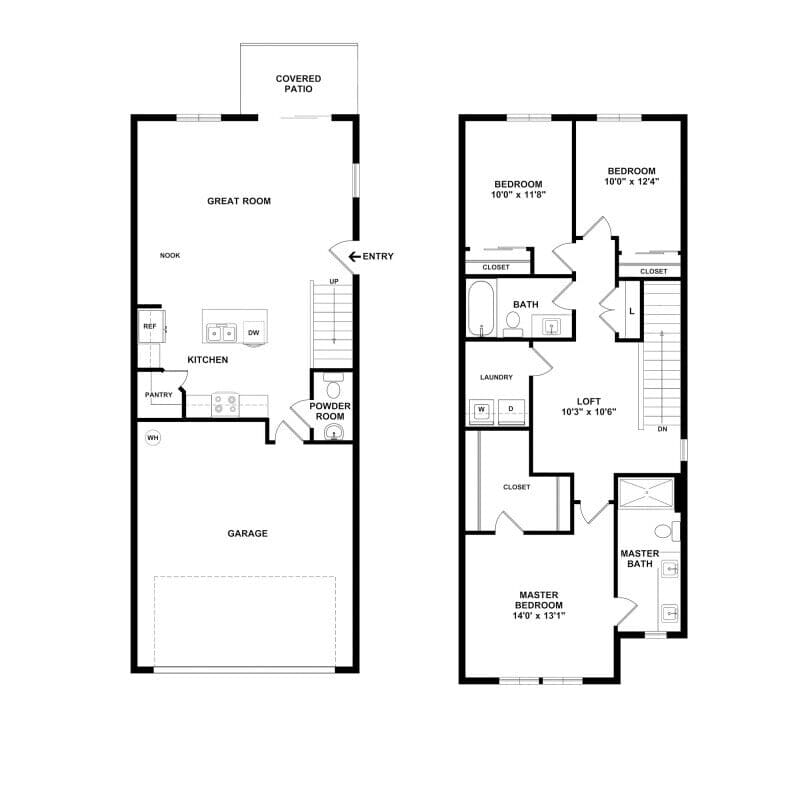 Spruce floor plan at the Grove at 162nd