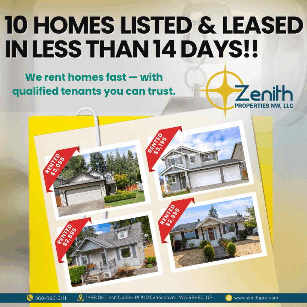 Rent Your Home Fast - 10 Homes Listed & Leased in Less than 14 Days
